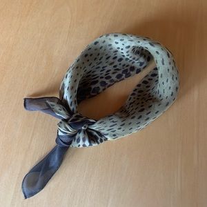 Ann Taylor 100% Silk Animal Print Little Scarf